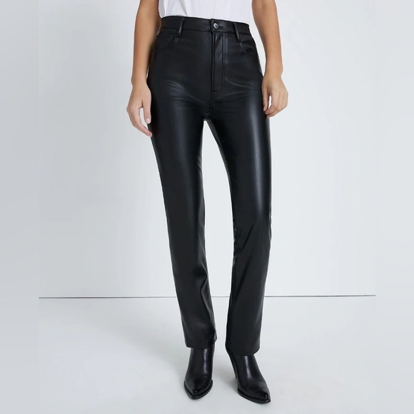 7 For All Mankind Faux Leather Slim Pant - Picture 9 of 14